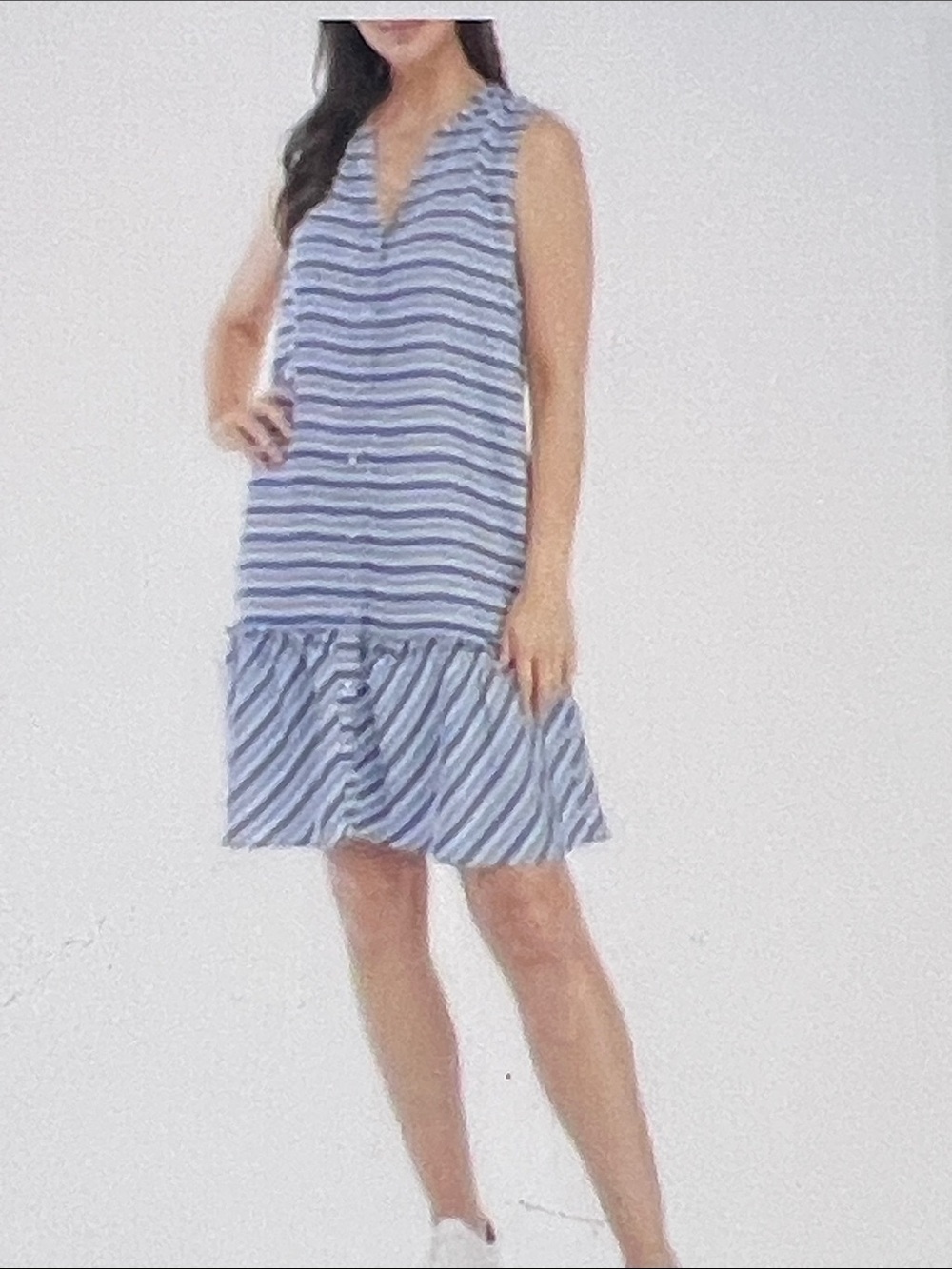 Mixed Media Lyocell Sleeveless  Dress